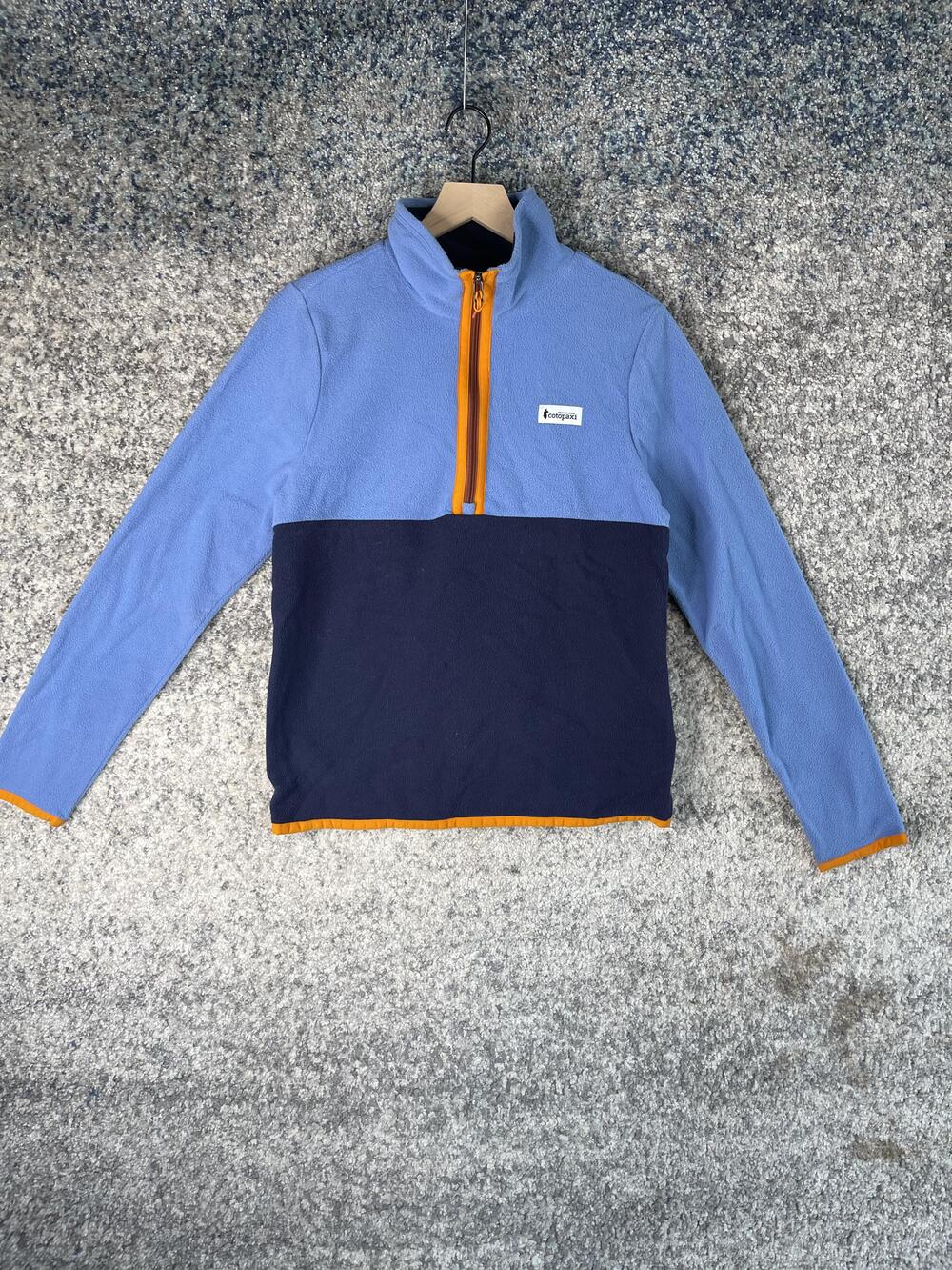 Cotopaxi Fleece Pullover Womens Small Blue Navy Orange Amado Half Zip Outdoor